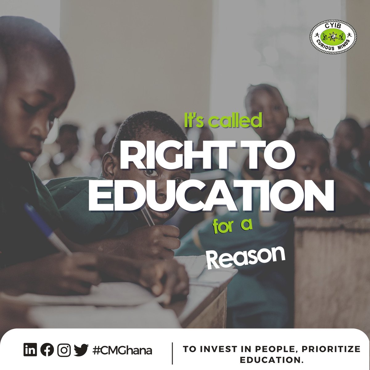 Providing quality education for all is fundamental to creating a peaceful &amp; prosperous world. Education gives people the knowledge &amp; skills they need to stay healthy, get jobs &amp; foster tolerance.

This #EducationDay is time to guarantee #RightToEducation for everyone everywhere.