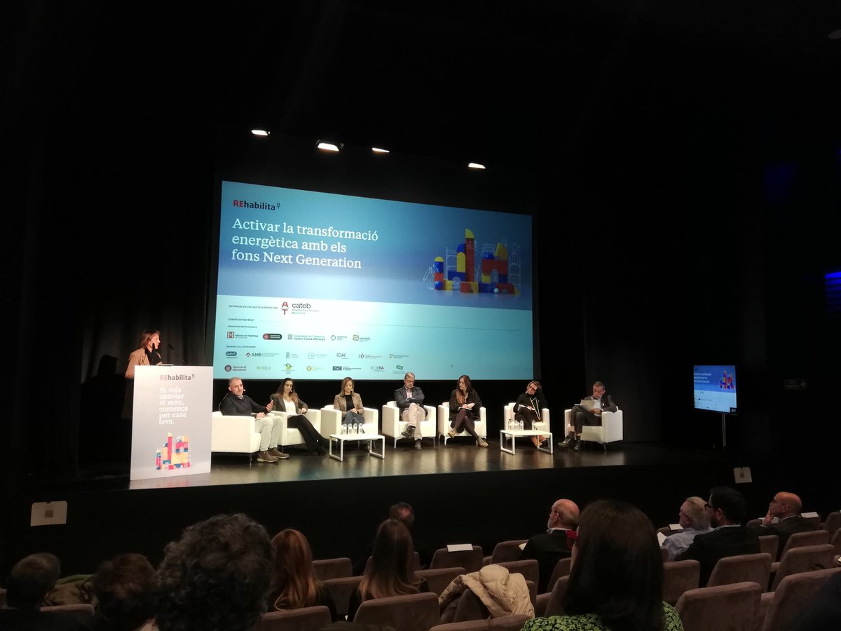 Jornada técnica del Colegio de Arquitectos Técnicos de Barcelona "Activar transformación energética con los fondos Next Generation" #Unlock