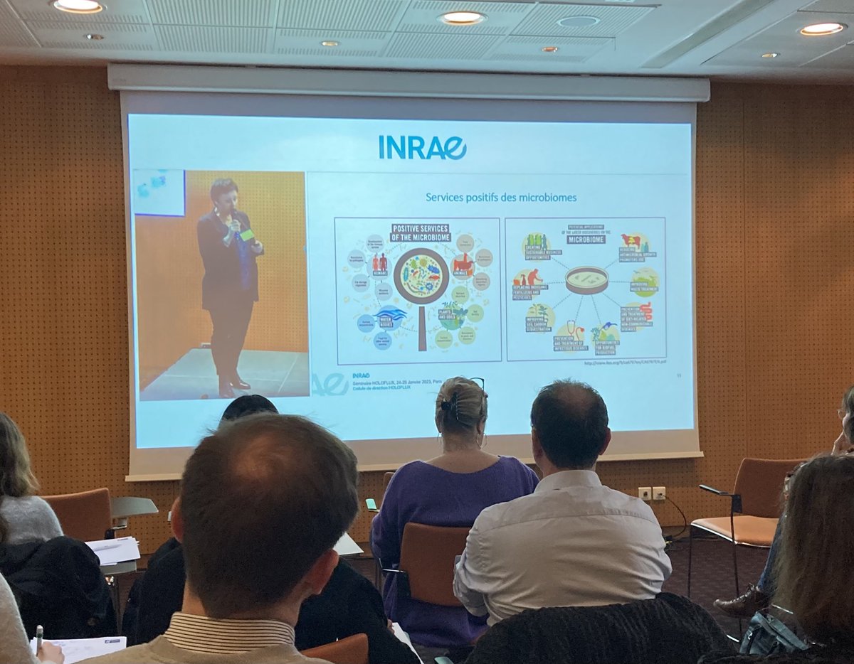 Début du séminaire du metaprogramme Holoflux ⁦<a href="/INRAE_France/">INRAE</a>⁩   tout savoir sur les Holobiontes 😉👍