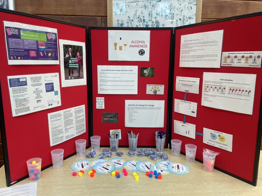 AmyAlth's tweet photo. @NHFTNHS talking all thing alcohol at Berrywood today with occupational health and sexual health and our colleagues at Serenity. #wellbeing #drinkaware https://t.co/uLi2mxgydp