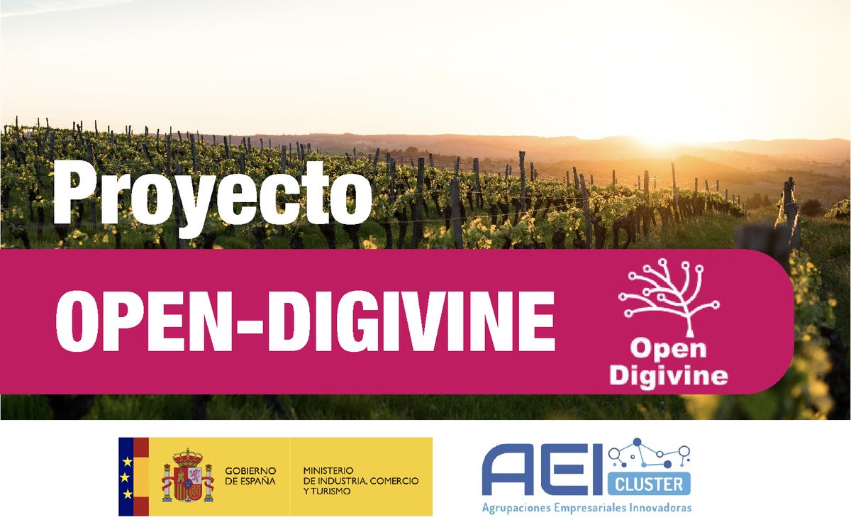 PROYECTO OPEN-DIGIVINE, la principal herramienta open-data del país para la predicción de plagas y optimización agrícola mediante la Implantación de una red abierta de datos incorporados a partir de estaciones meteorológicas y sensores de suelo y planta.

cutt.ly/h9jx9qJ