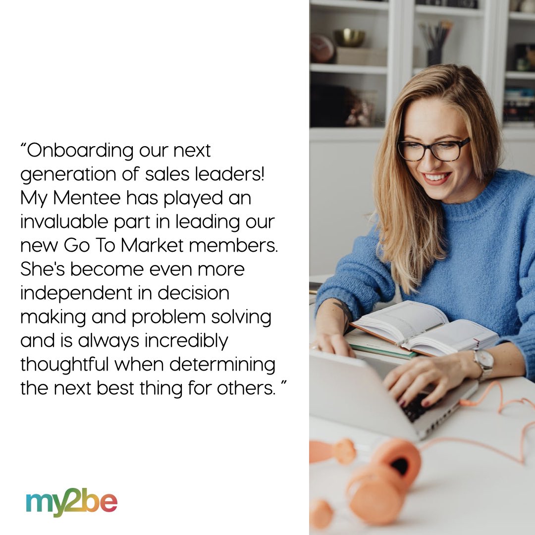 Develop the next generation in your business with <a href="/my2be_/">my2be</a> #NationalMentoringMonth
