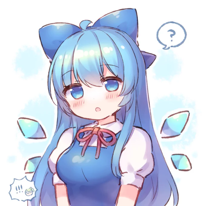 最強寒波で成長したチルノちゃん 