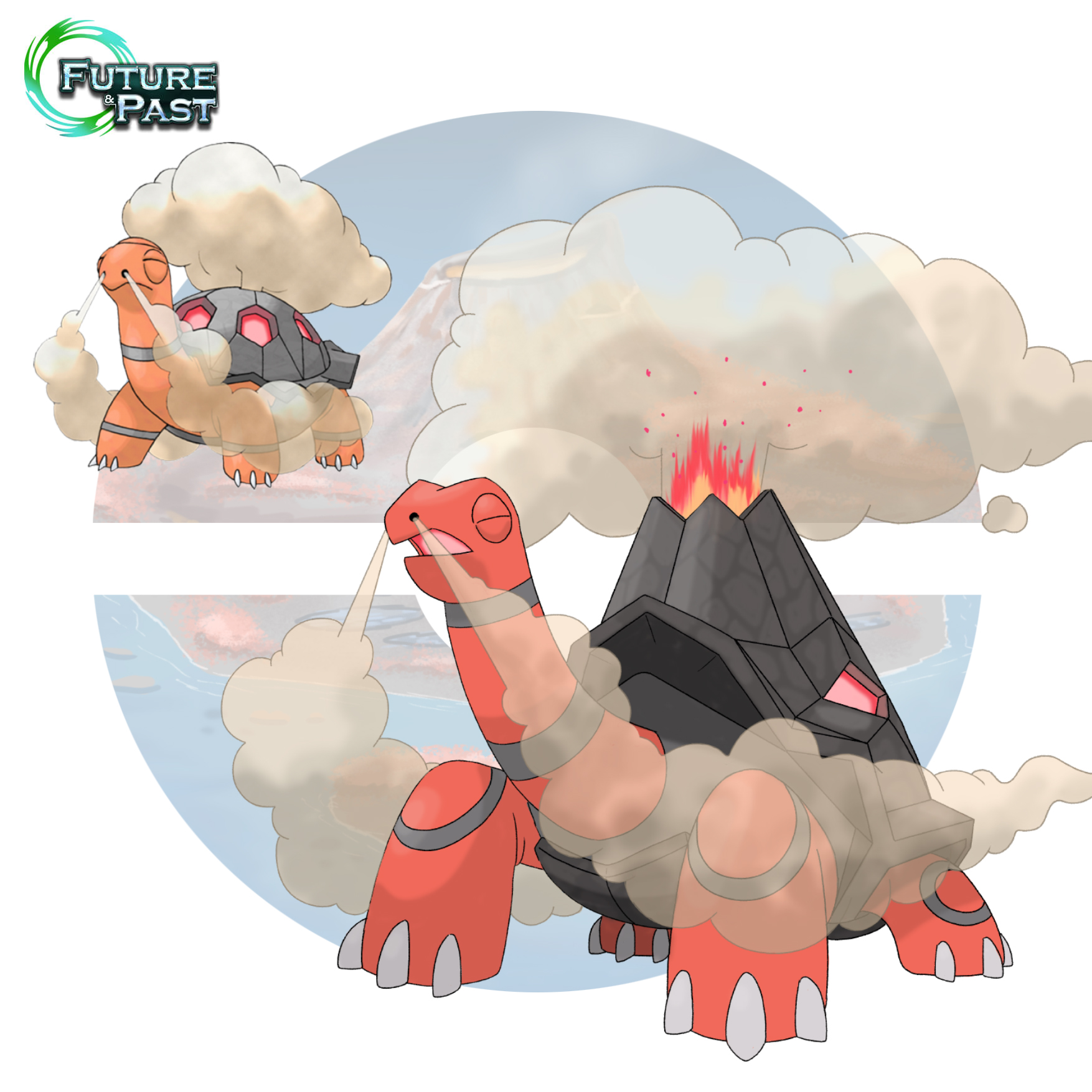 𝕁𝕠𝕤𝕙𝕦𝕒 𝔻𝕦𝕟𝕝𝕠𝕡 on X: "You can only Primal Evolve a Torkoal into  a Tortucano on Ignis Island using a Primal Stone! FB: @PokemonFutureandPast  Insta: @pokemon_futureandpast Twitter: @TheEquasRegion #Pokémon #fakemon  #Equas #fake #regional #
