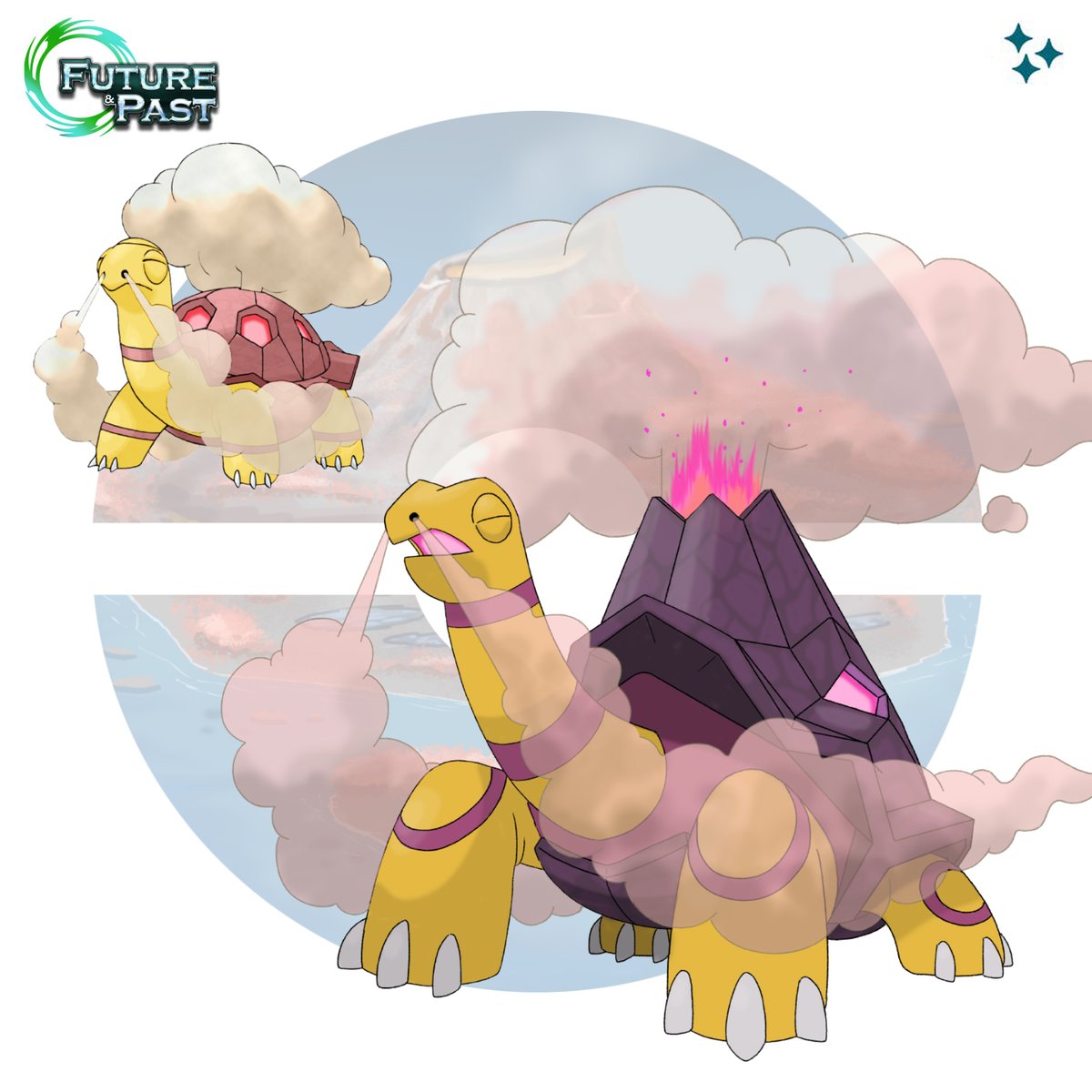 TheEquasRegion's tweet photo. Here is the Shiny form of Torkoal and Tortucano!
Social Media:
Facebook: @PokemonFutureandPast
Instagram: @pokemon_futureandpast
Twitter: @TheEquasRegion
#Pokémon #fakemonart #fakemon #Equas
#Futureandpast #region #Shiny https://t.co/sODBQiKDck