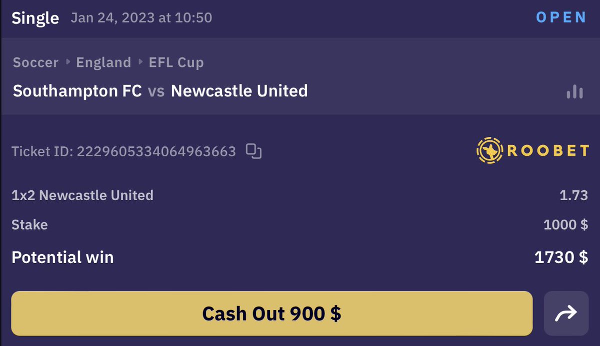 $700 Giveaway 🧐 

We’ll giveaway $100 to 7 random winners if Newcastle United beat Southampton this evening! ❤️

To enter, simply follow us, <a href="/Roobet/">Roobet</a> &amp; retweet this tweet 💎