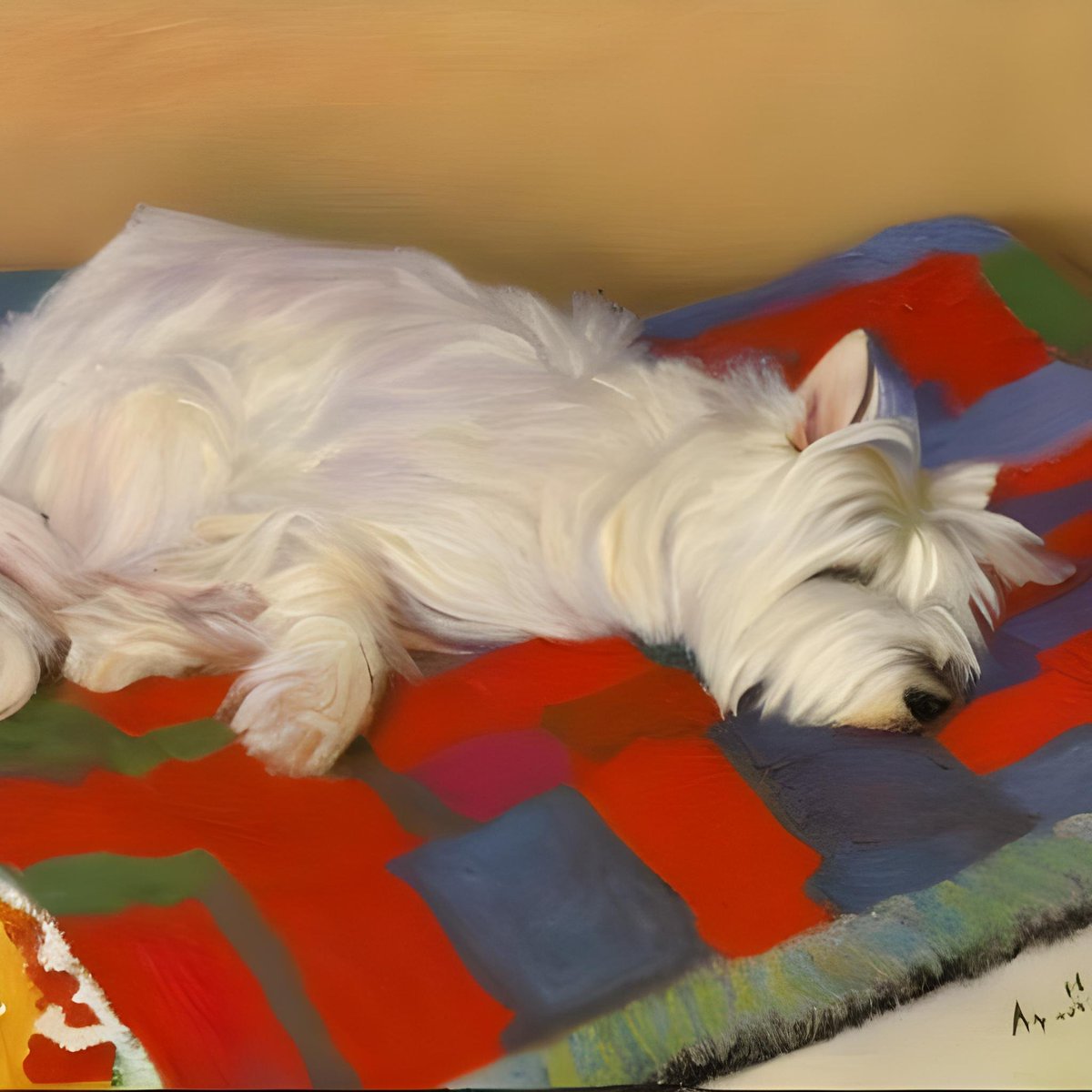 WestiDogWatcher's tweet photo. Sleepy in a warm room 💛 https://t.co/UrERUQvDyz