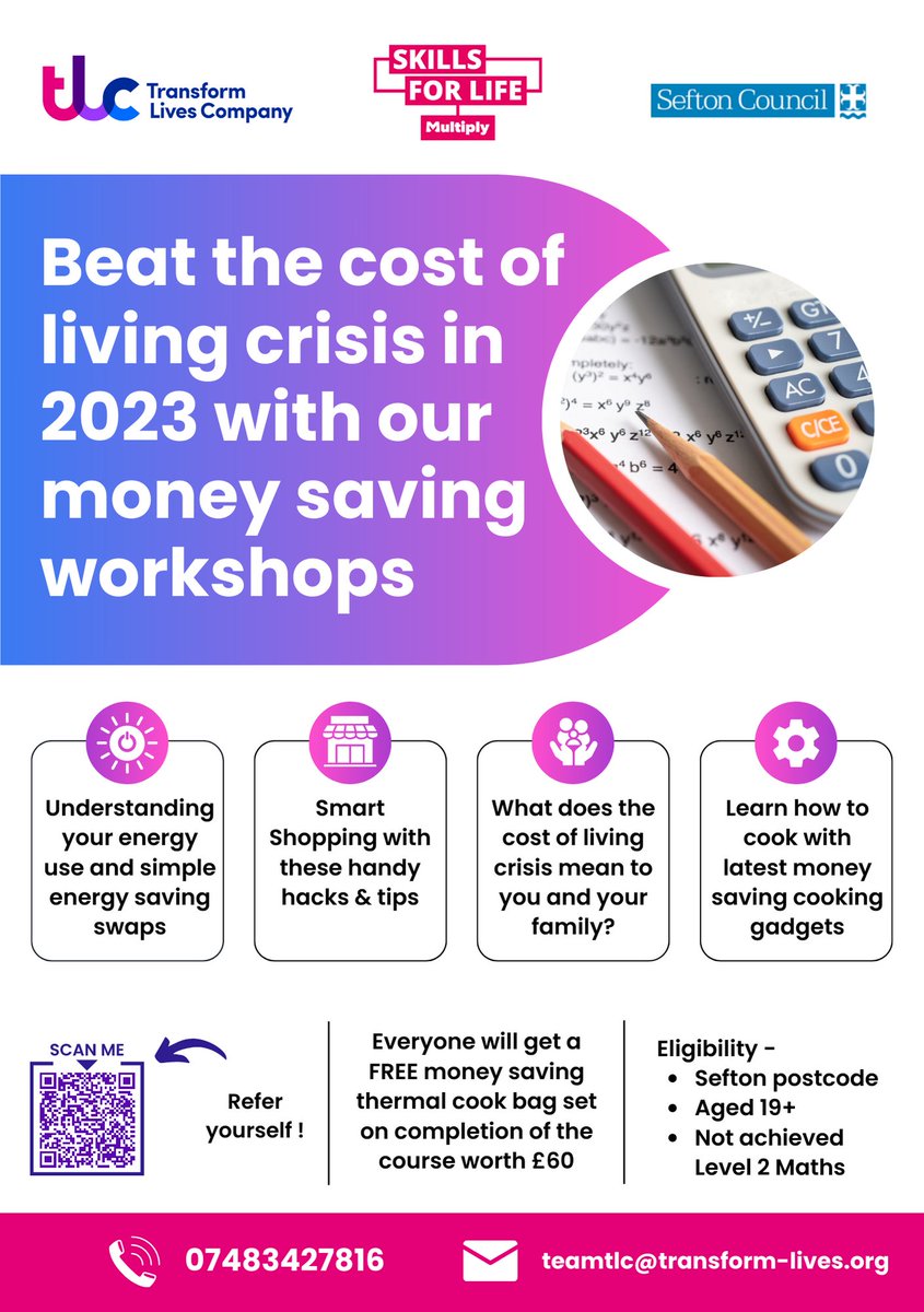 Strand By Me (@strandbymeshop) on Twitter photo Today we have <a href="/transformliveco/">transformliveco</a> to talk and get people signed up to the new Cost of living money saving workshops that they have happening in Sefton.
Please feel free to pop in to Strand By Me between 1pm - 3.30pm Today we have <a href="/transformliveco/">transformliveco</a> to talk and get people signed up to the new Cost of living money saving workshops that they have happening in Sefton.
Please feel free to pop in to Strand By Me between 1pm - 3.30pm