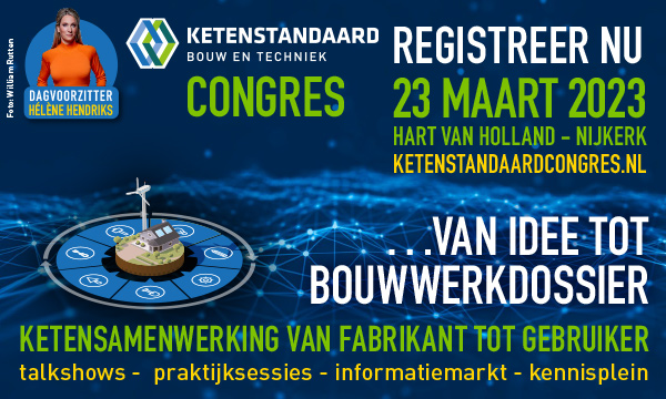 Uitnodiging voor alle bouwprofessionals: kom donderdag 23 maart 2023 naar het Ketenstandaard Congres om kennis op te doen over digitalisering en standaardisatie! #bim #stabu #etim #dico

Bekijk het programma en meld je aan via deze link:
ketenstandaard.nl/agenda/ketenst…