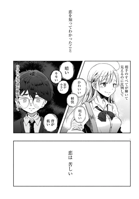 話好きギャルと陰キャ男が友達になる漫画(1/8) 