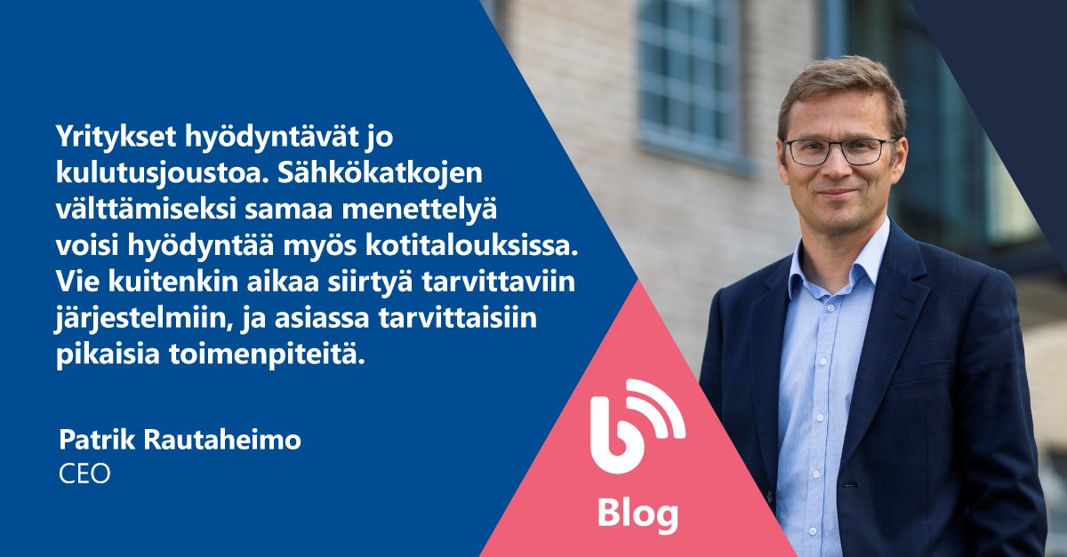 Toimitusjohtajamme Patrik Rautaheimo kirjoitti, miten kotitaloudet voivat välttää sähkökatkoja kulutusjouston keinoin.💡

Lue lisää👇blog.elomatic.com/fi/sahkokatkoj…

#Energiakriisi #Kulutusjousto #Sähkökatkot