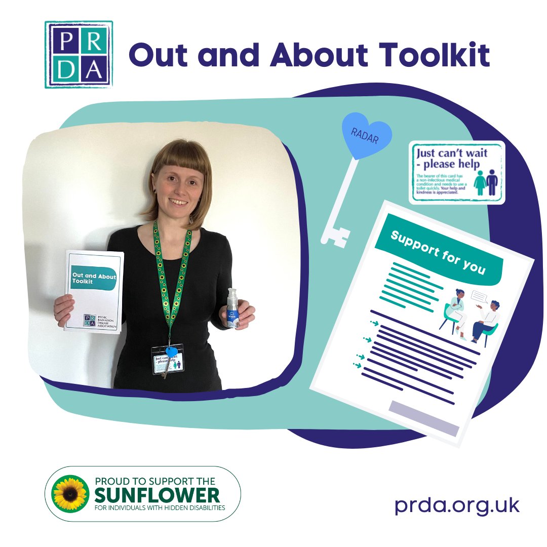 Are symptoms from #PelvicRadiationDisease impacting your daily life? 

Our Out and About Toolkit contains useful information, tips and items to help people with PRD leave the house with confidence.

visit ow.ly/rzmE50LzIqN 

#RadiationProctitis #RadiationCystitis
