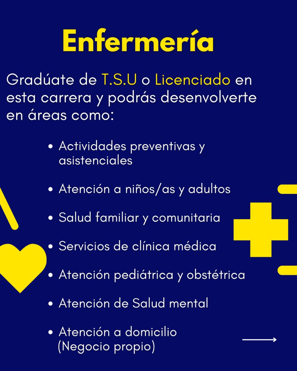 IUTECPVE's tweet photo. ¿Te interesan las ciencias de la salud?💉

¿Aún estás buscando una carrera universitaria para estudiar?📚

IUTECP tiene las mejores 2 opciones para ti y distintas especialidades que puedes realizar.

-Enfermería
-Fisioterapia https://t.co/VQMENcvDSP