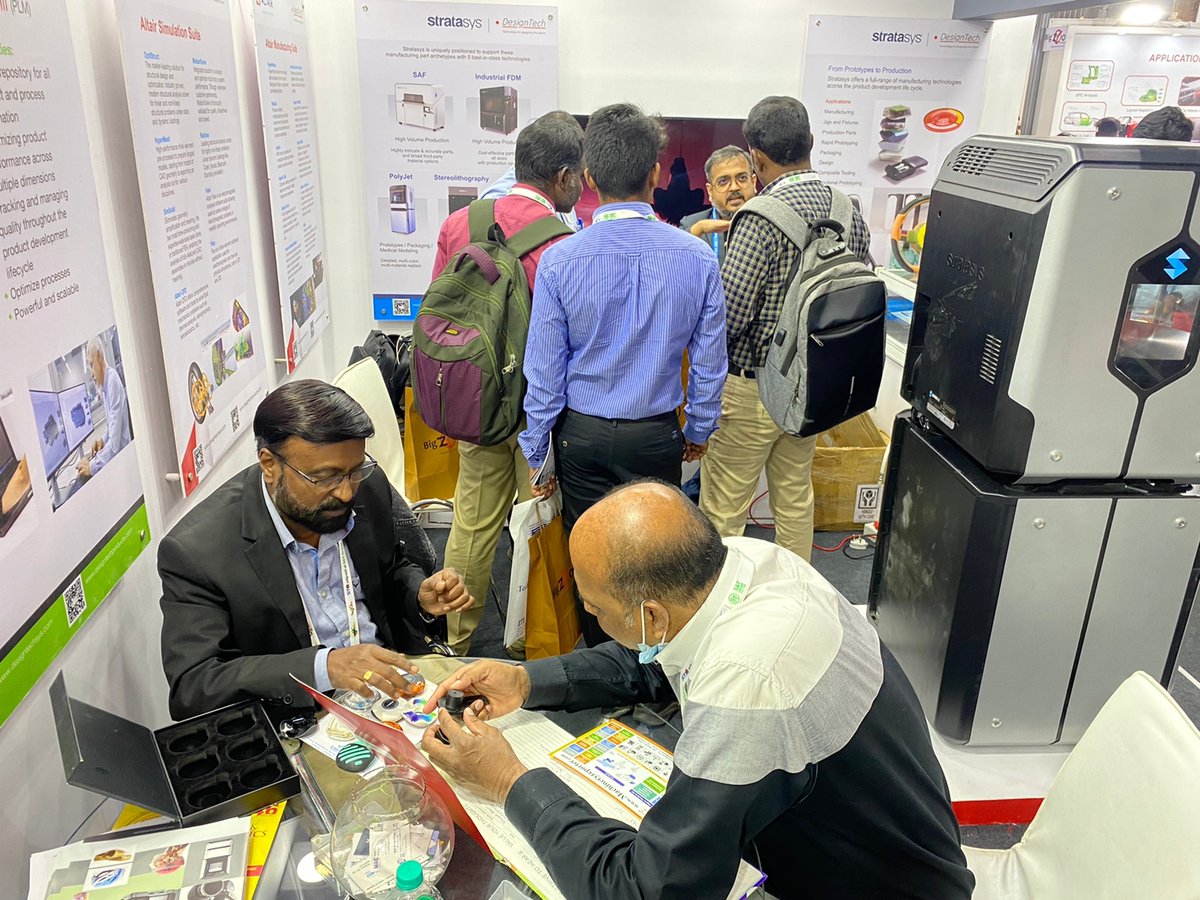 DesignTechSys's tweet image. Seeing is believing. Exploring new possibilities in Color, Finish and Materials with Stratasys 3D Printed Solutions at DesignTech Systems Hall 1B, Stall No. A115 IMTEX 2023
#imtex2023 #stratasys #DesignTechSys #3dprinting
