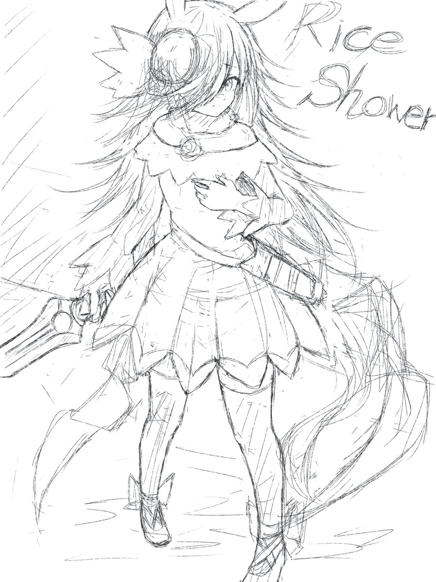 しっかりラフ描いた 