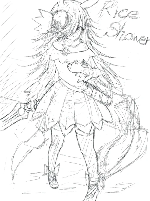 しっかりラフ描いた 