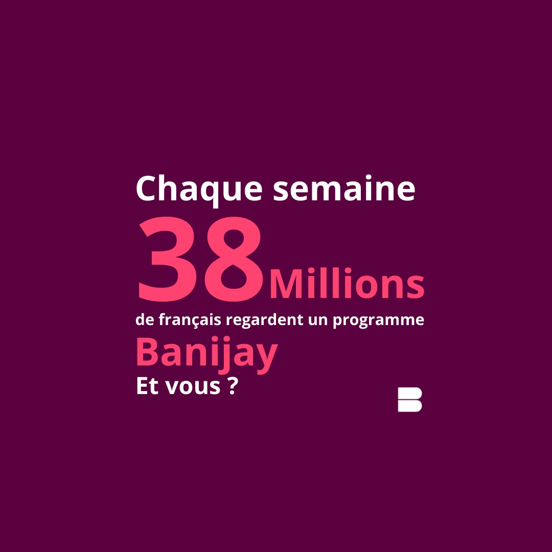 Chaque semaine, 38 millions de français* regardent un programme Banijay 👀 Merci à tous de nous suivre chaque jour ! *téléspectateur unique Le lien de la vidéo ⬇️: instagram.com/p/CnyyYMjA_VR/