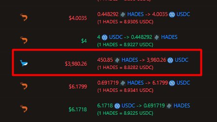 All the ABC holders defending $HADES but dumping as soon as they are claiming their rewards 💀

I can see you even if you move it to a burner lmao @cryptolucas8 👀

He sold a total of 850 $HADES for 430 $SOL and even sold few minutes ago at all time low price of 9$.