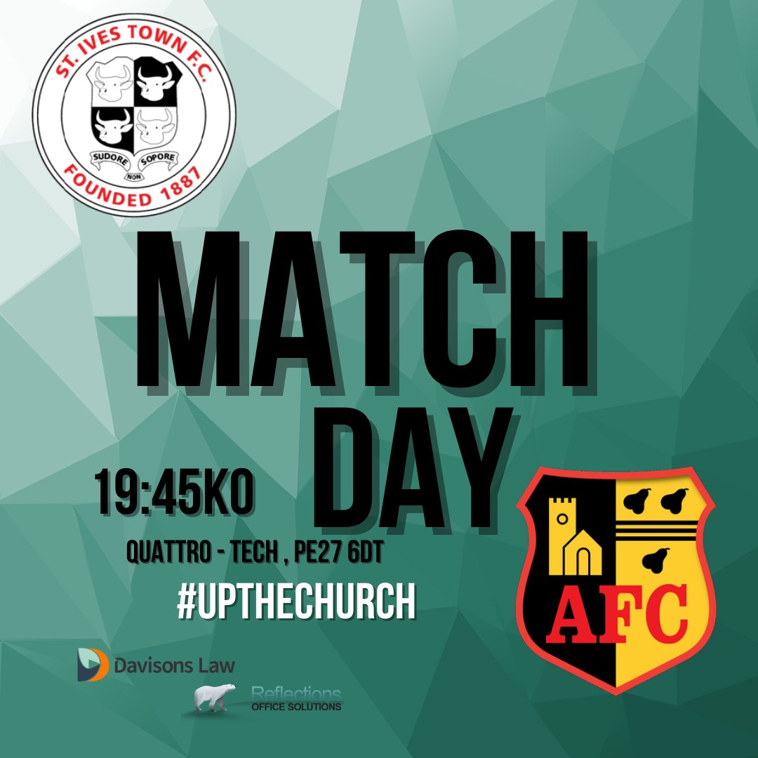 Alvechurch FC on Twitter "MATCH DAY 👋 🆚 St Ives F.C. ⏳ 1945 KO 📍