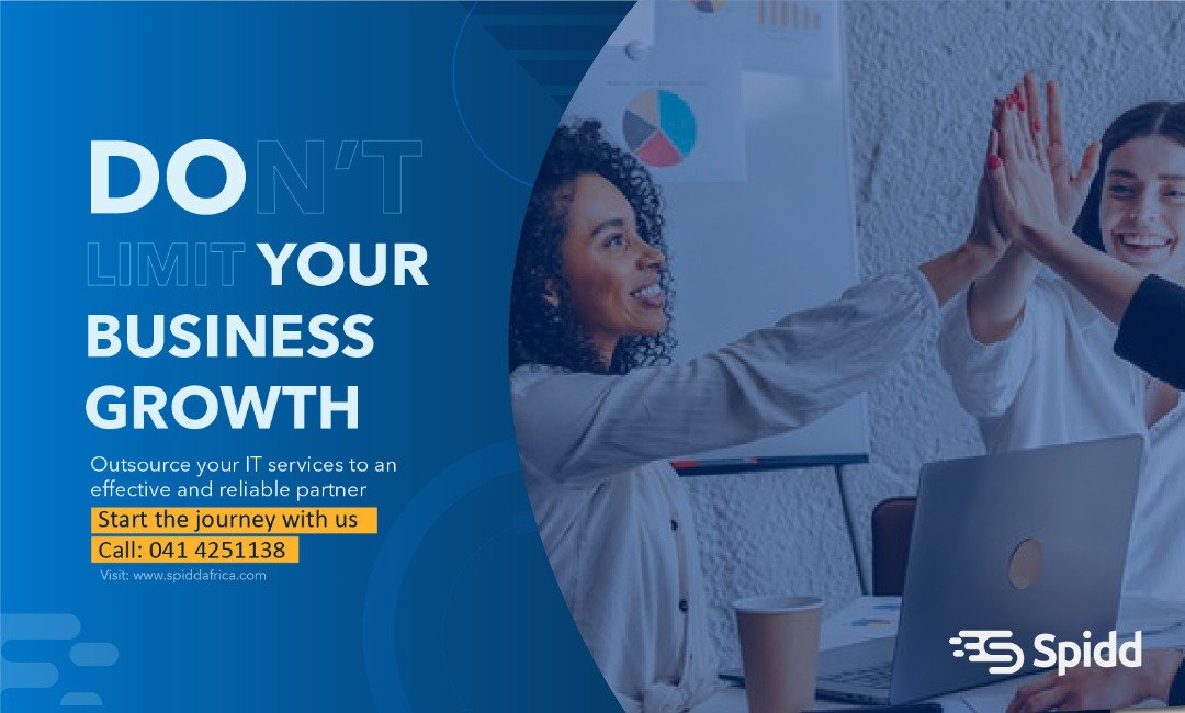 Don't limit your business growth. Outsource your IT services to an effective and reliable partner.  Start the journey with us.  Call: 041 4251138. 

#growth #business #itsolutionsprovider #itservices  Visit: spiddafrica.com