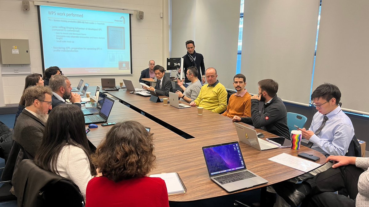 PowerskinPlus's tweet photo. The 9th General Assembly Meeting of the #powerskinplus partners was held at Brunel University London (@Bruneluni) on the 20th of January. The meeting started with a warm welcome from the project coordinator Jorge Corker and followed up with presentations of each work package. https://t.co/ijjub8MIvc
