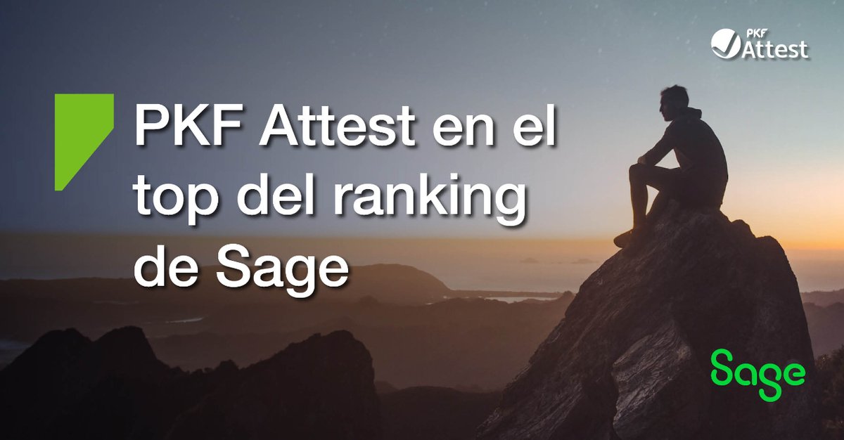PKF Attest en el top del ranking de Sage
🥇1ª posición en 𝗻𝗲𝗴𝗼𝗰𝗶𝗼 𝗱𝗲 𝗻𝘂𝗲𝘃𝗼 𝗰𝗹𝗶𝗲𝗻𝘁𝗲 en XRT
🏅5ª posición en 𝗰𝗶𝗳𝗿𝗮 𝘁𝗼𝘁𝗮𝗹 𝗱𝗲 𝗻𝗲𝗴𝗼𝗰𝗶𝗼 en X3

PKF Attest es 𝙎𝙄𝙇𝙑𝙀𝙍 𝙋𝘼𝙍𝙏𝙉𝙀𝙍 de Sage, con amplia experiencia👇🏻
pkf-attest.es/tecnologia