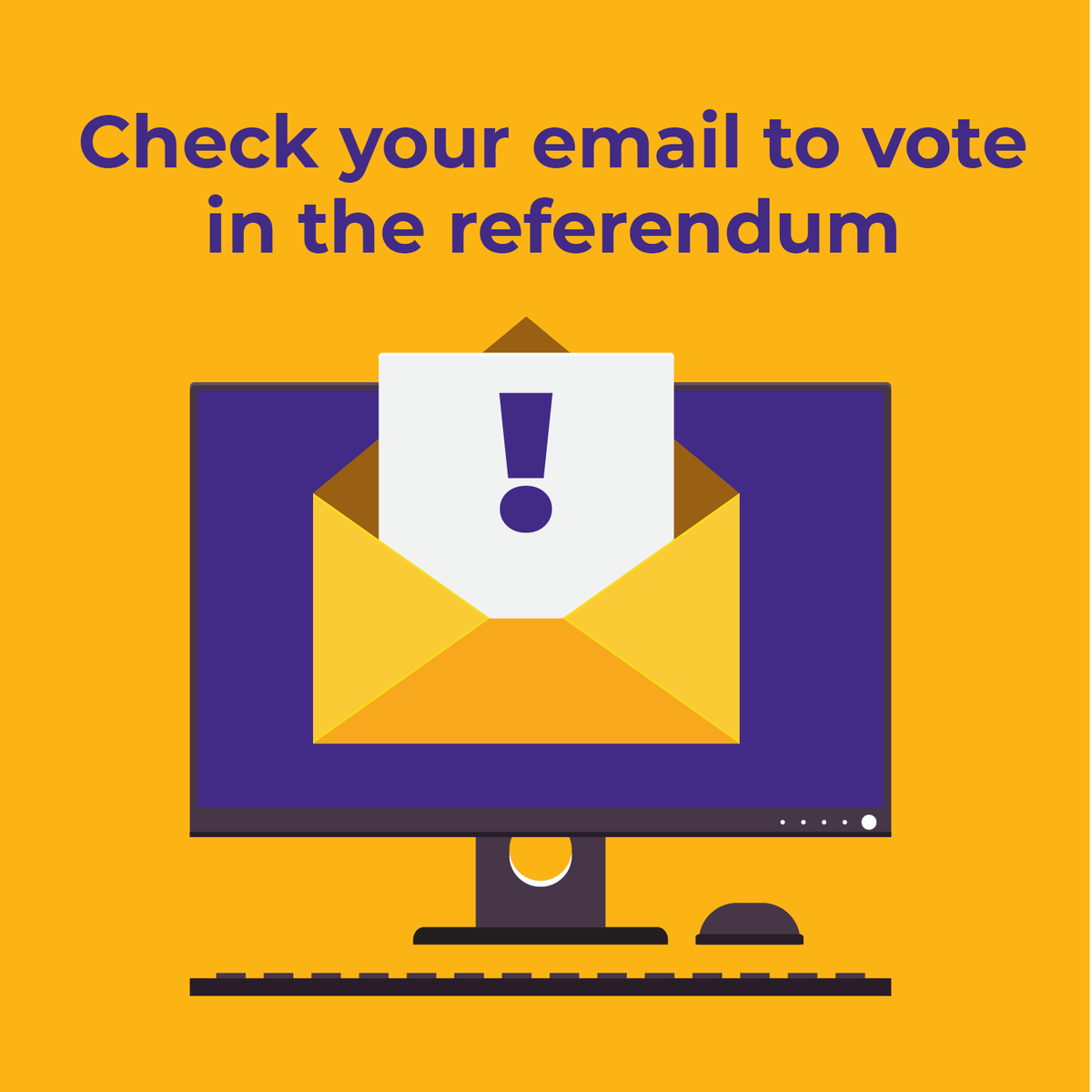 Have you voted in the referendum yet? Voting opened at 8 am this morning and runs until Thursday, January 26th 8 pm EST. Check your inbox (including other folders) for more info.