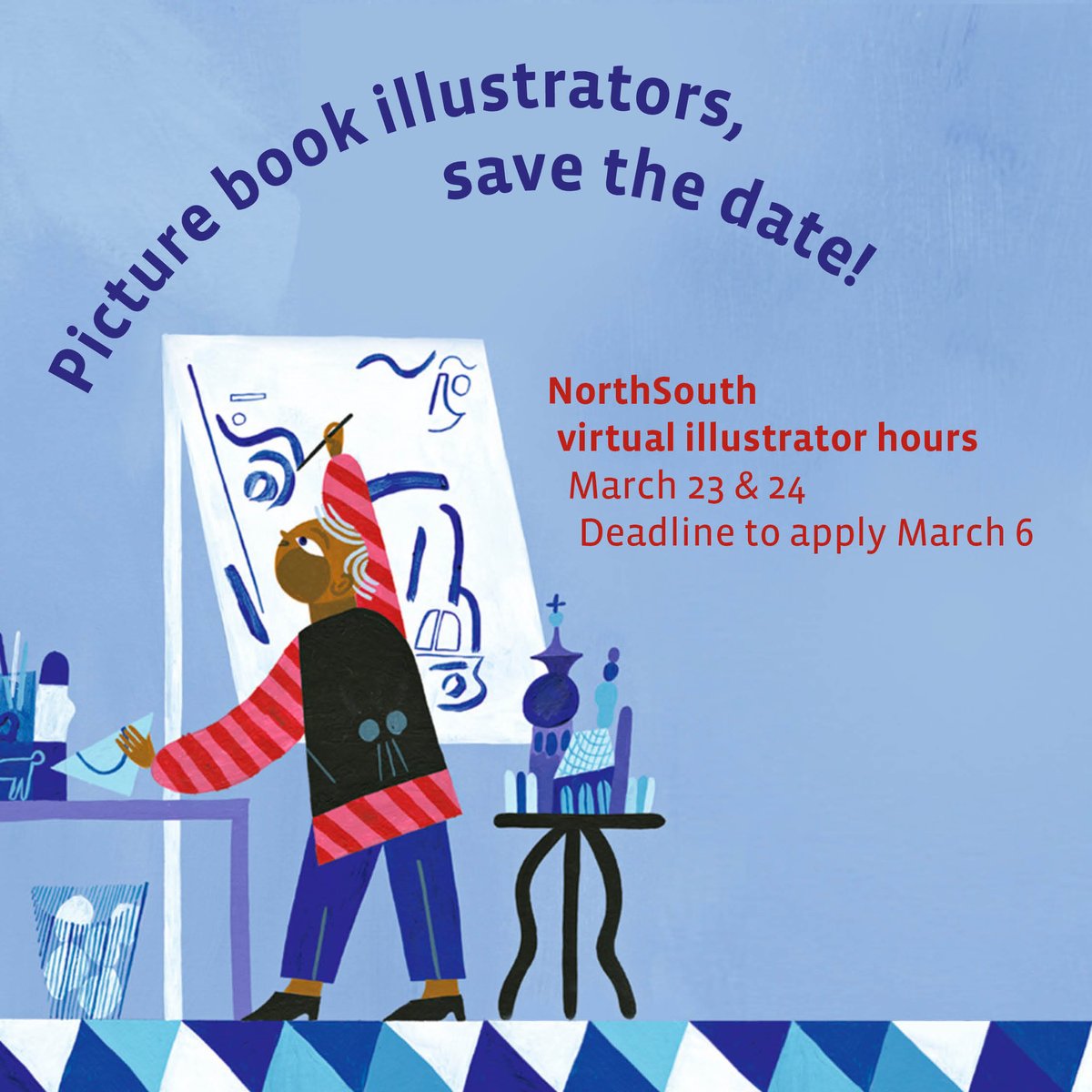 ⭐ Picture book illustrators— Save the date! ⭐

We are holding virtual portfolio sessions for you. Don't miss the chance for a personal appointment! Get those digital portfolios ready and look out for more information on how to apply, coming soon! 

#picturebookillustration