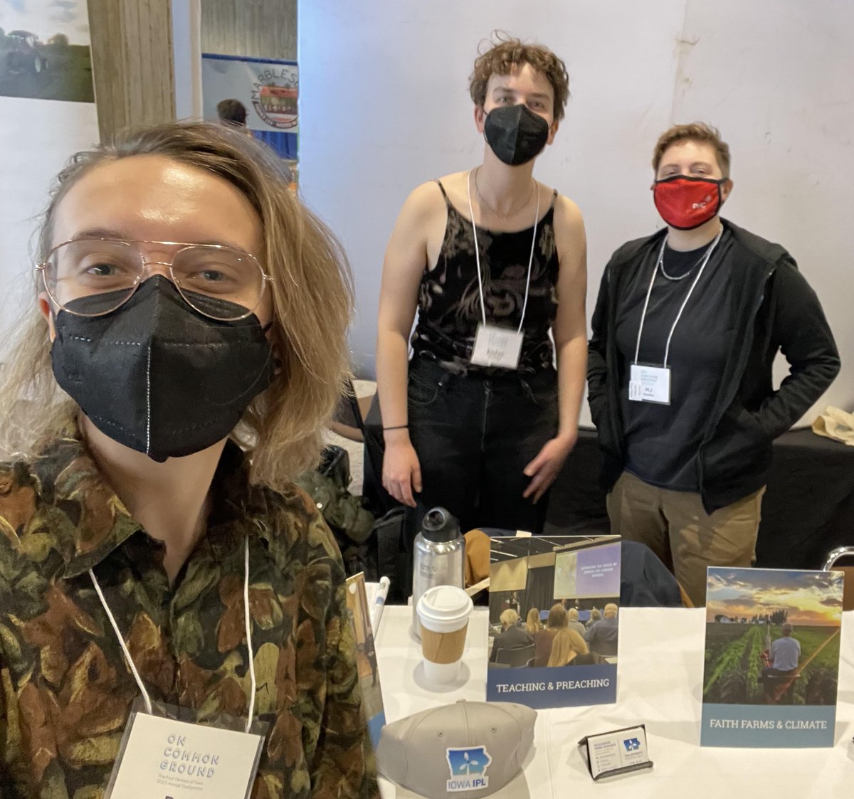 iowaipl's tweet photo. Iowa IPL staff spent last weekend at the @practicalfarmer annual conference! We had the opportunity to sit in on some amazing sessions and build connections with farmers from around the state; planting the seeds of our work 🌱
.
#PFI23 #OnCommonGround #calledtoclimateaction https://t.co/ncoVAG77w3