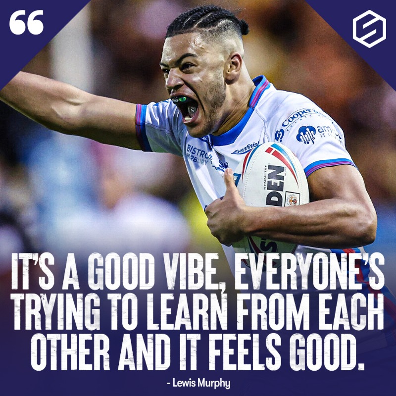 TheSportsman's tweet photo. 🙌 @WTrinityRL winger Lewis Murphy says there is a good vibe in training ahead of the new @Betfred @SuperLeague season...

🖊️ @conorkeane21 | @Six_Again