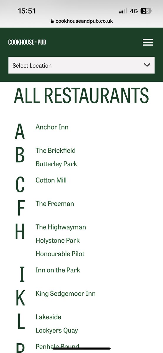 @VeganOlive1 @CookhouseAndPub I’d be tempted if their website location search page wasn’t the most ridiculous and impossible way to try to find a nearby location I’ve ever seen!! Who lists the names of the pubs alphabetically rather than the place locations?! #uxfail
