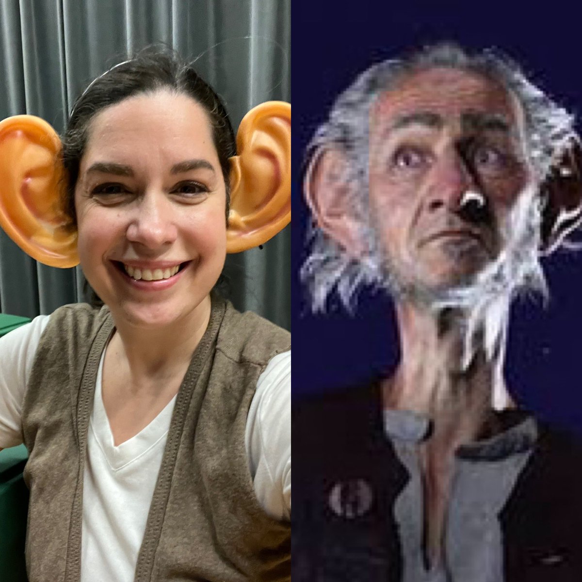 jesstice1's tweet photo. Who wore it best? 😂 We kicked off our One School, One Book initiative in early January with a visit from the BFG! The kids are having so much fun reading all of the wacky words and experiencing all of the adventures of the BFG! #theBFG #RoaldDahl #oneschoolonebook https://t.co/ZxM8JnQz7b