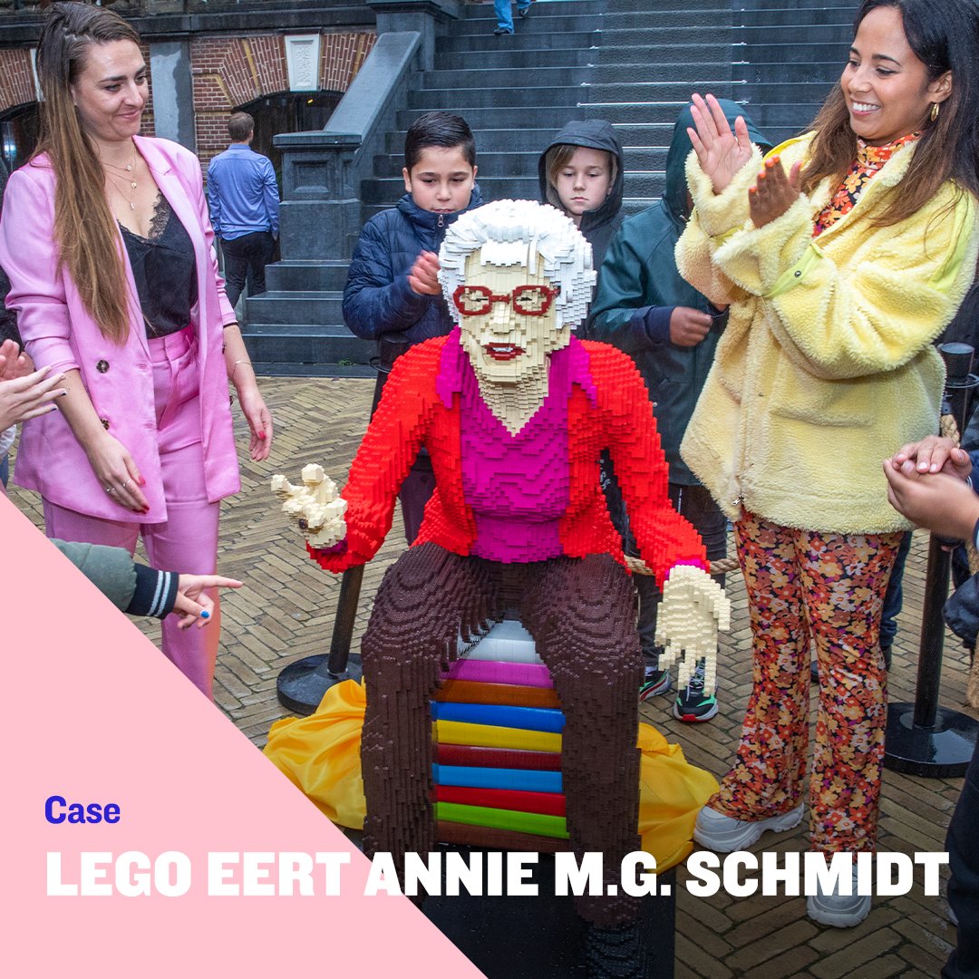 Coopr's tweet photo. 𝐂𝐎𝐎𝐏𝐑 𝐂𝐀𝐒𝐄 🔥 Nederland riep Annie M.G. Schmidt uit tot hét vrouwelijke rolmodel. Om deze reden eerde LEGO haar met een levensgroot LEGO standbeeld. Hiermee staat LEGO stil bij het belang van vrouwelijke rolmodellen. Lees hier alles over deze case! #GetReadyForGirls
