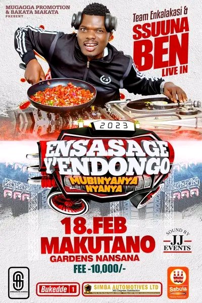 SsunaBen's tweet photo. Where are they,who will attend my show,#makutano Nansana,#18thfebruary https://t.co/JgeyzgiTEA