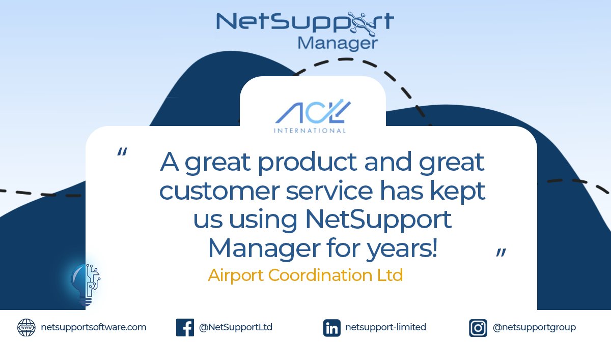 We love hearing positive feedback from our customers! Check out what some have to say on the NetSupport Manager evidence page mvnt.us/m1369289 

#CorporateSolutions #RemoteSolutions #Testimonial