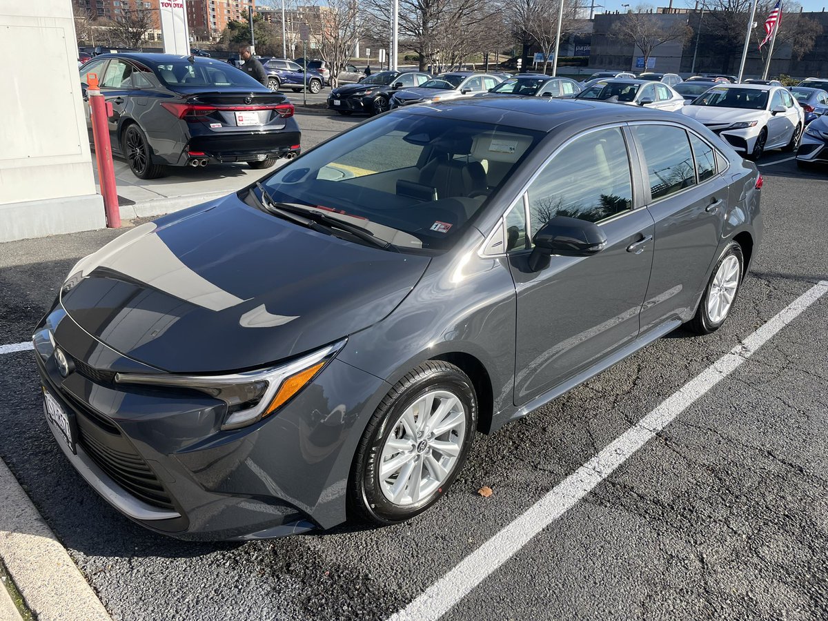 New car day! Looking forward to trying out Proactive Drive Assist and all the other new features of TSS 3.0. <a href="/Toyota/">Toyota USA</a> #corollahybrid