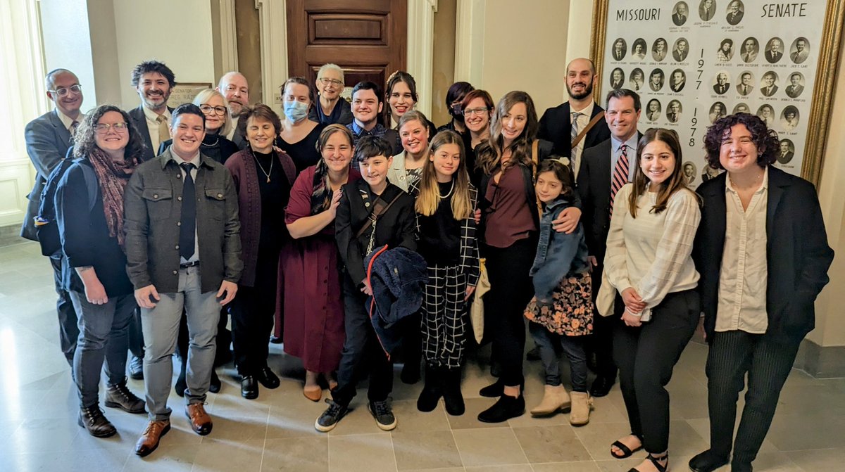 Couldn't be prouder of the Missouri Jewish Community who SHOWED UP to testify against the bigoted, homophobic, racist #OmnibusBillOfHate #SB42