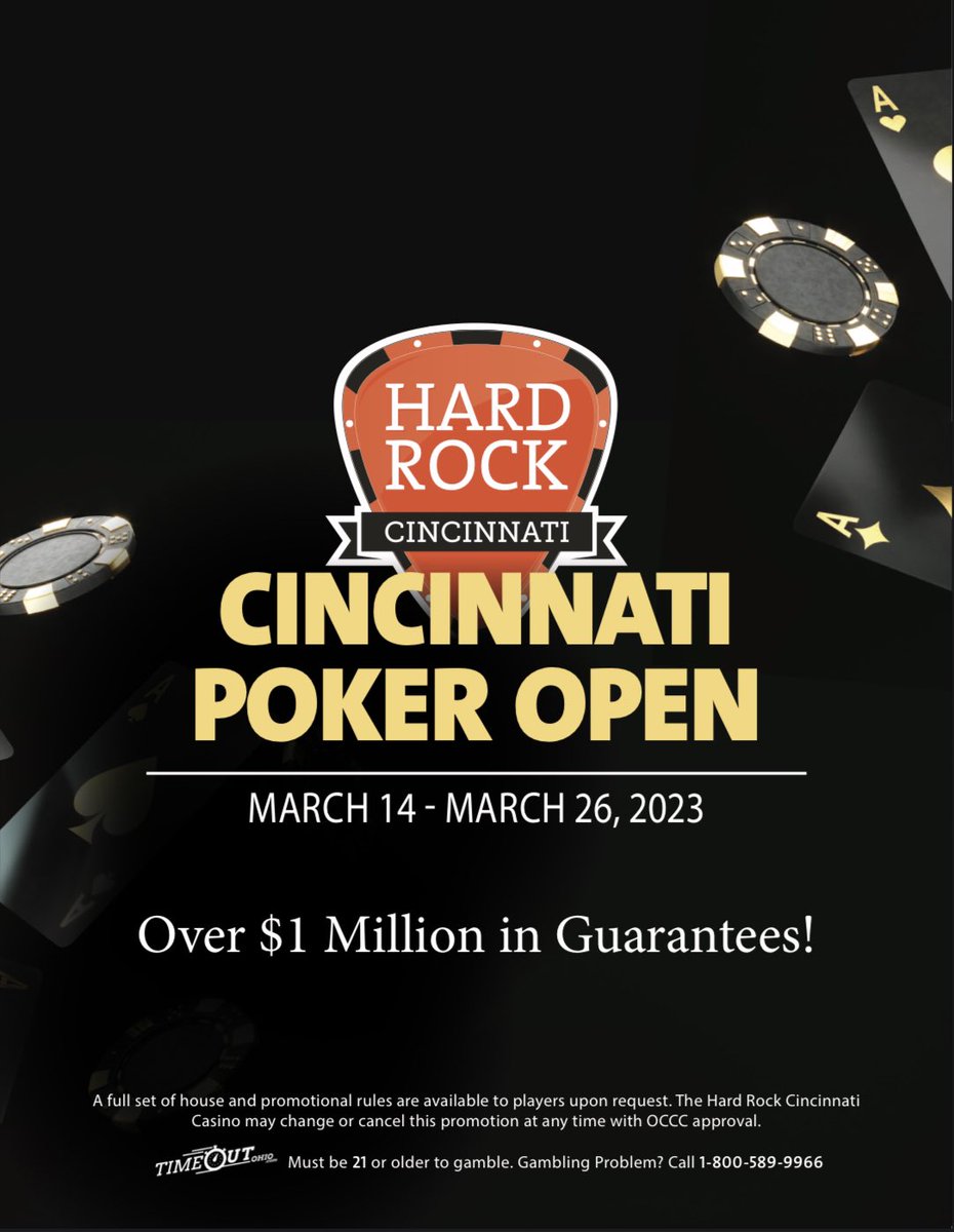 Hard Rock Poker Cincinnati on Twitter "Cincinnati Poker Open coming