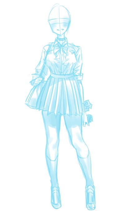 なんか楽しくなっちゃって30分クロッキー#1000日間お絵描き 391日目 