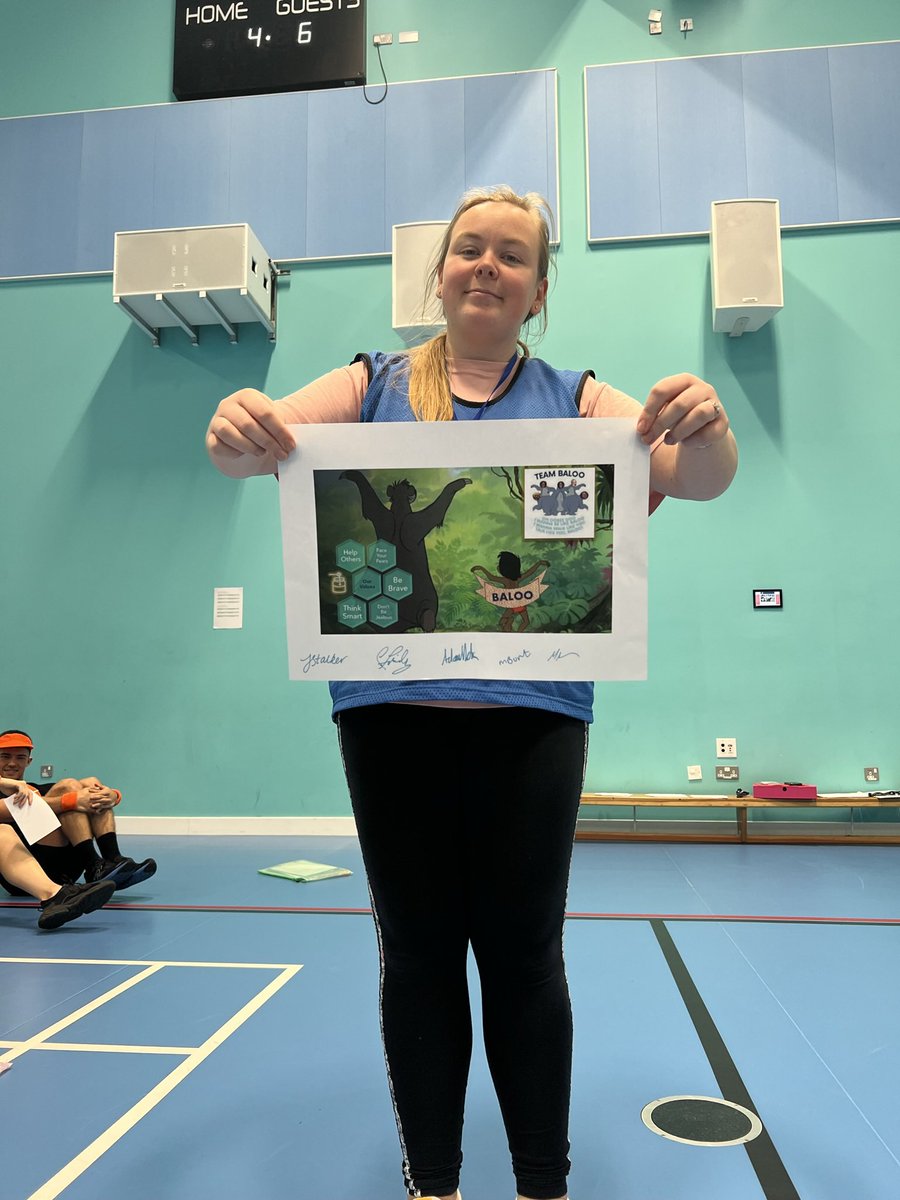 Colby our creative director showcasing our poster #StrathSportEd2023