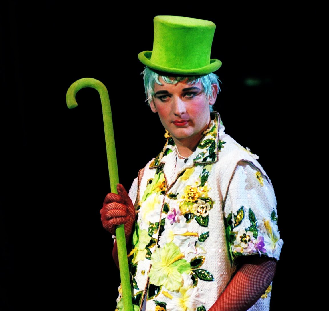 Was this your chameleon look lol? <a href="/BoyGeorge/">Boy George</a>