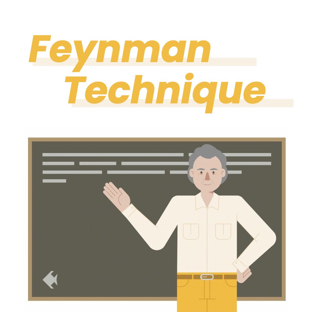 We are facing a lot of challenges during our studying process. We're usually having a hard time remembering and understanding complicated concepts 🤷‍♂️

Feynman's technique is aimed to help organize material in your head and assimilate it.

#FeynmanTechnique
