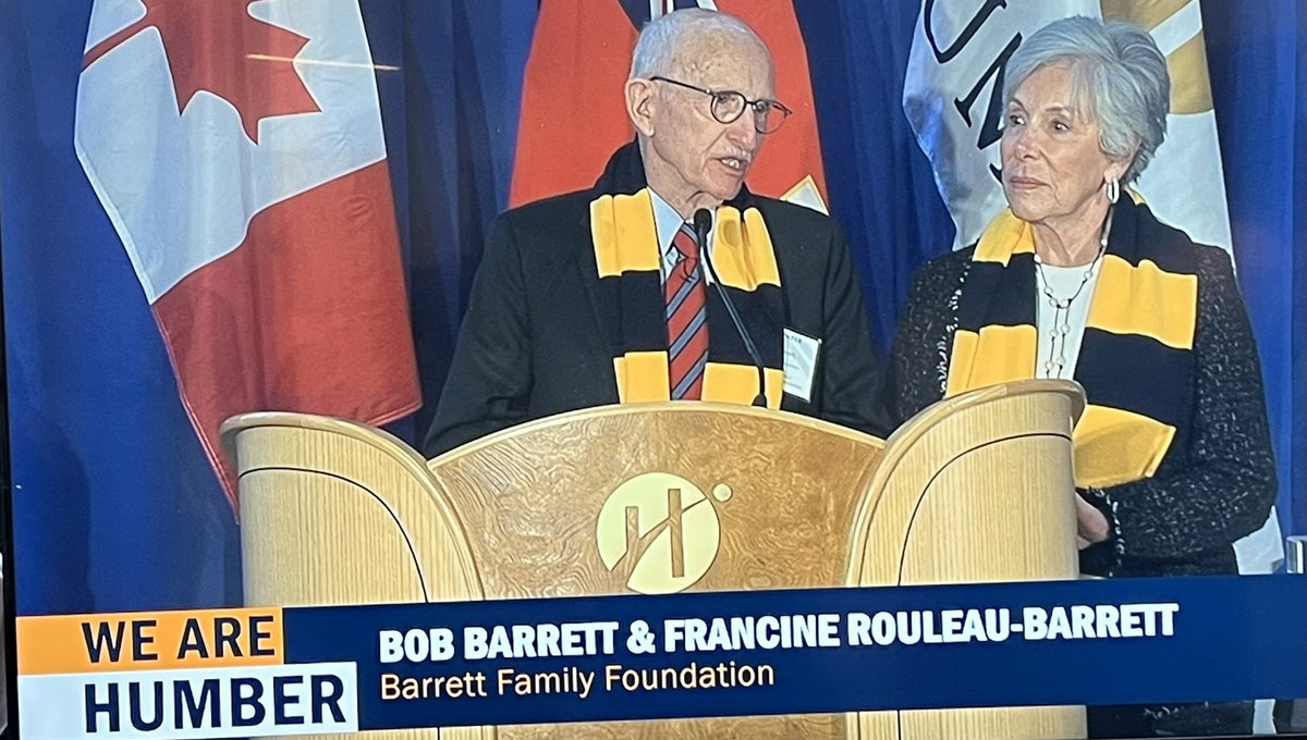 So excited to be a part of Humber and this announcement! $30 million to support our learners. Thank you to the Barrett Family Foundation. #philanthropy #grateful #justamazing #humber
