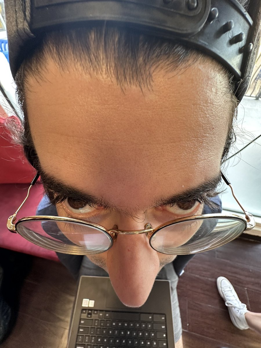 say GM to ants forehead