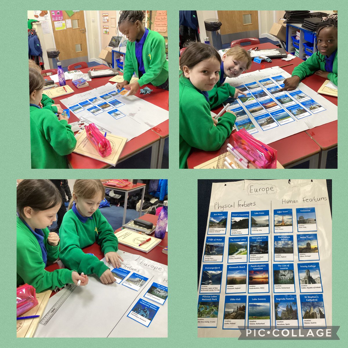 MissIannaccone's tweet photo. In our Geography lesson today we learned all about physical and human features in Europe - ask us what we learned 👌@stpatsrochdale @STOC_CAT https://t.co/JgOI6HZgGK
