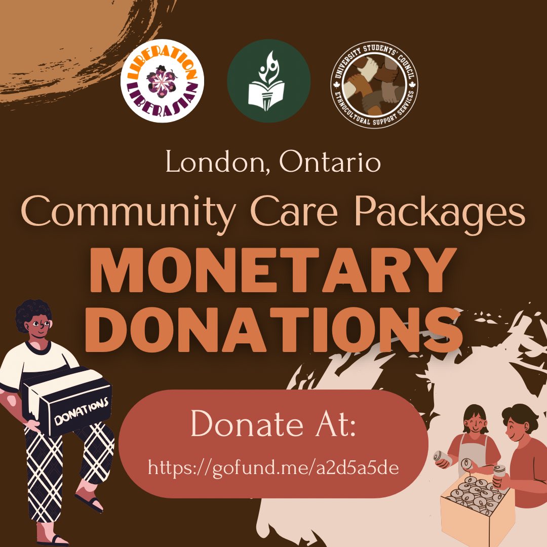 EthnoUsc's tweet photo. Now accepting MONETARY DONATIONS for our Community Care Kit Initiative! Click the link to donate through our GoFundMe Page. These kits will be distributed to London's unhoused community and contain warm clothing, hygiene products, and meal replacements.
https://t.co/qbGVR0UsLH https://t.co/BbnTFeqGDh