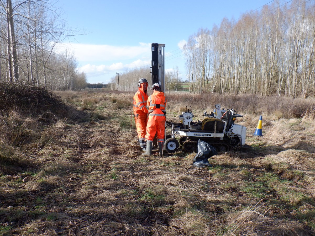 Nothing like being out in the field on a sunny winter’s day. Our paleaoenvironmental team provide a full service from consultation to analysis. <a href="/aocarchaeology/">AOC Archaeology Group</a> <a href="/cfa_archaeology/">CFA Archaeology Ltd</a> <a href="/IACArchaeology/">IAC Archaeology</a> 
#Archaeology #Palaeoenvironment #AncientLandscape #Heritage #Historical #Sample #Soil