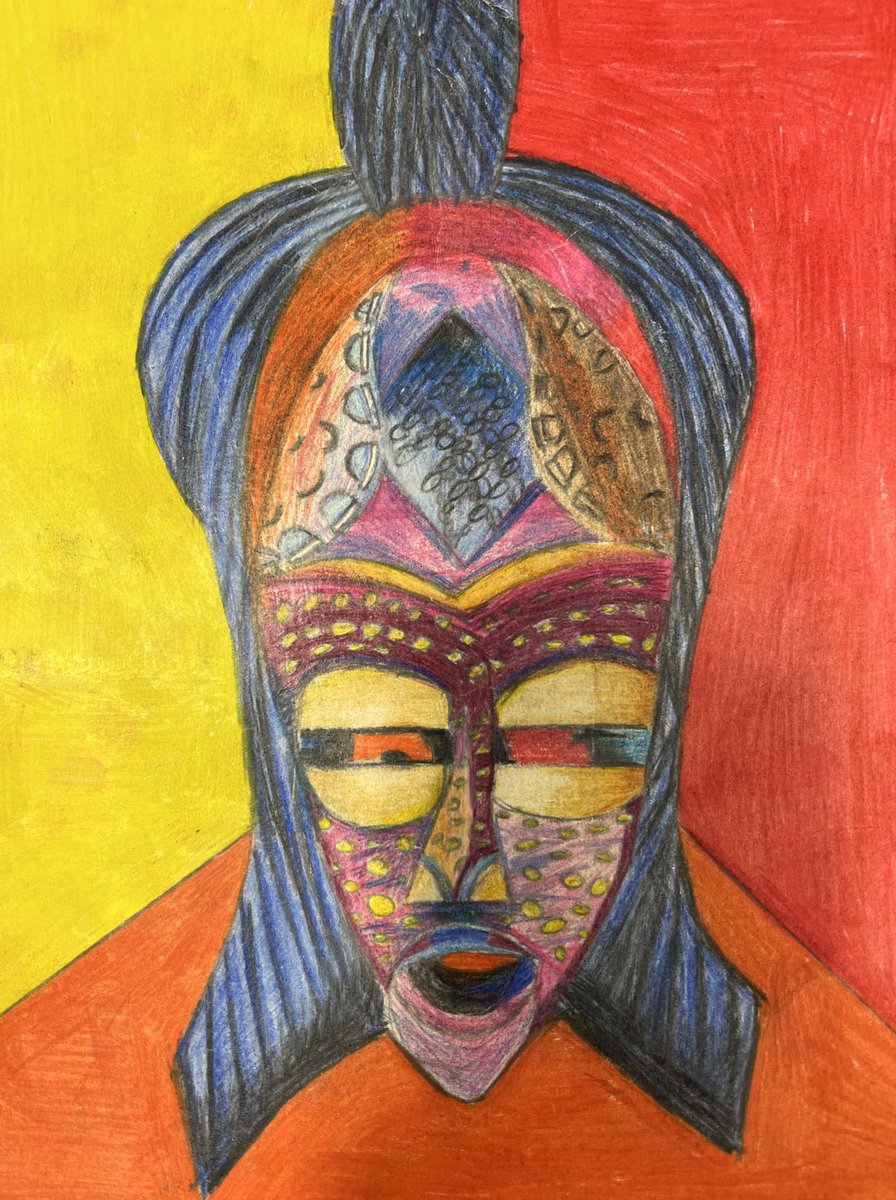 CarlukeHS's tweet photo. Brilliant work today from #S3 #Chloe @CHS_ArtDesign with #MrsSimpson https://t.co/BYpZrLaFRF
