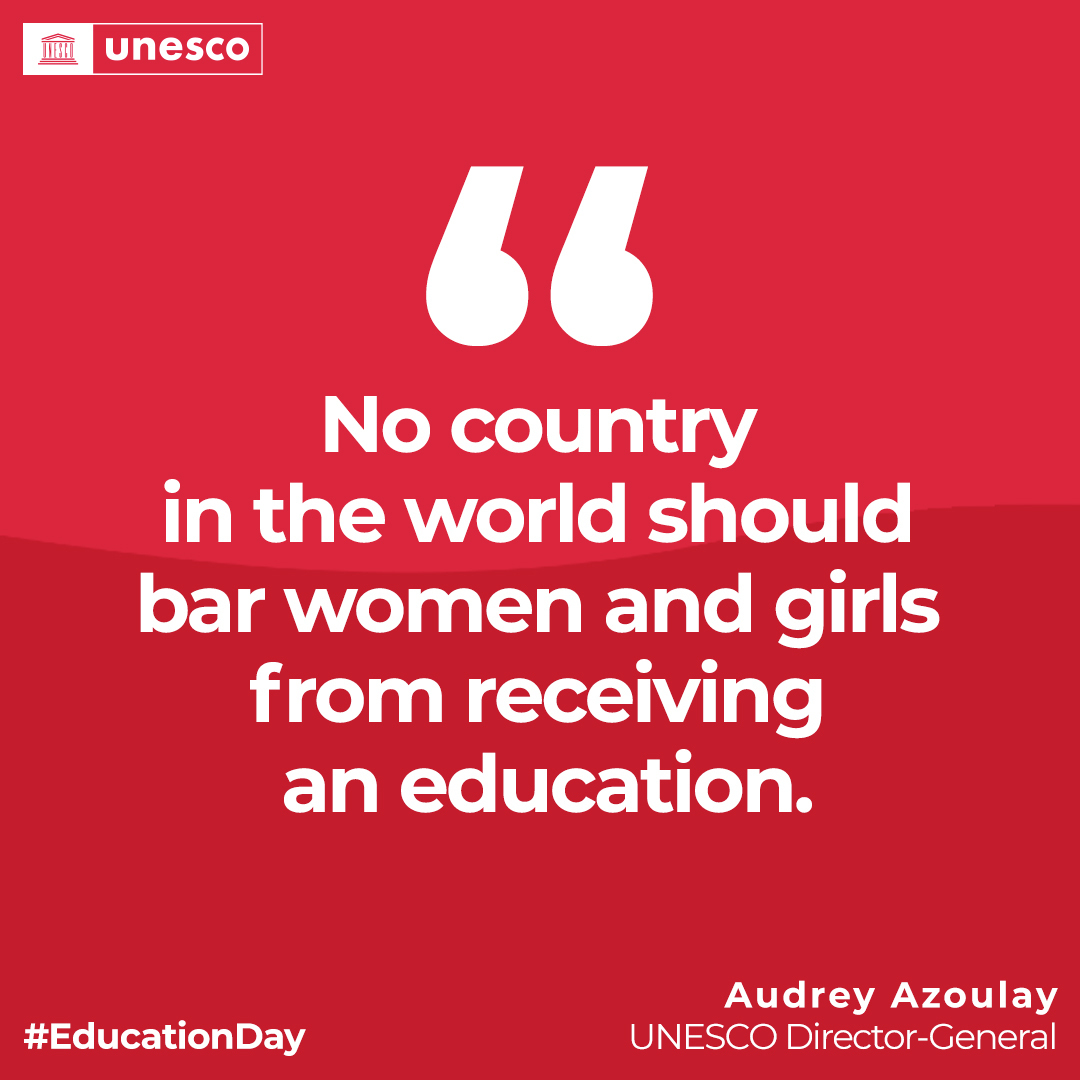Journal of the United Nations (@journal_un_onu) on Twitter photo 📌<a href="/UN/">United Nations</a> proclaimed 24 January as the International Day of #Education, in celebration of the role of education for #peace and #development. This year, the day is in support of the right to education for #Afghan women and girls. #LetAfghanGirlsLearn #EducationDay 🏫📝 📌<a href="/UN/">United Nations</a> proclaimed 24 January as the International Day of #Education, in celebration of the role of education for #peace and #development. This year, the day is in support of the right to education for #Afghan women and girls. #LetAfghanGirlsLearn #EducationDay 🏫📝