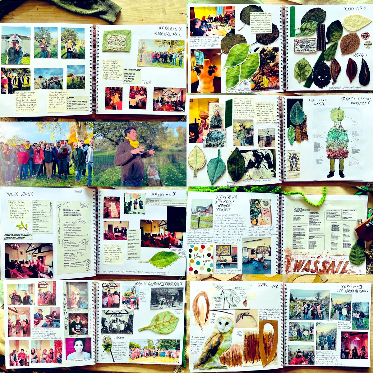 thegobbledegook's tweet photo. The pages of my #wassail planning workbook condensed into 3 images
An absolute honour to co-establish a new annual ritual with this village
Project lead: @BeckyBurchell
@samleesong @zoelpalmer @funkychoir #simmysingh
#chettle #dorset #folklore #folk funded by: @DorsetComFnd https://t.co/oT9xYo1hPa